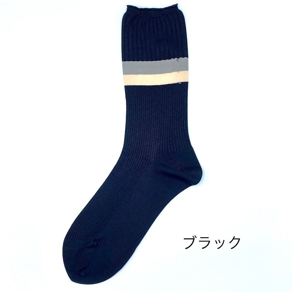 キュプラボーダーリブソックス - 画像 (4)
