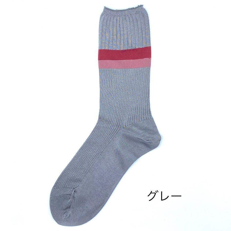 キュプラボーダーリブソックス - 画像 (3)